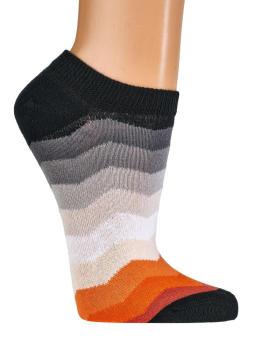 Preview: 6 Paar TippTexx 24 Damen Sneakersocken Regenbogen